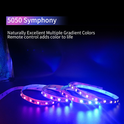 Rgb 5050 Led Strip Lights Waterproo Strip Lampu Fleksibel Berubah Warna