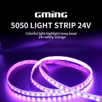 Tegangan Rendah SMD 5050 RGB LED Strip 10m 60pcs / M Indoor / Outdoor