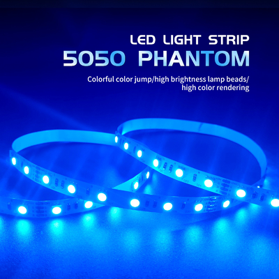 Tegangan Rendah SMD 5050 RGB LED Strip Fleksibel Neon LED Strip 12/24 V