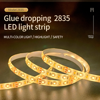 Lampu Tetes IP65 SMD 2835 LED Strip Lampu Lembut Terang Tahan Air 12V/24V