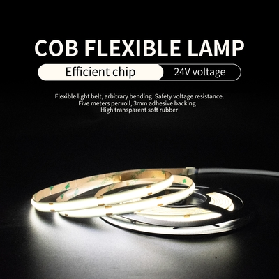 SMD3528 5050 COB LED Strip Light Tegangan Rendah Tahan Air Luar Ruangan