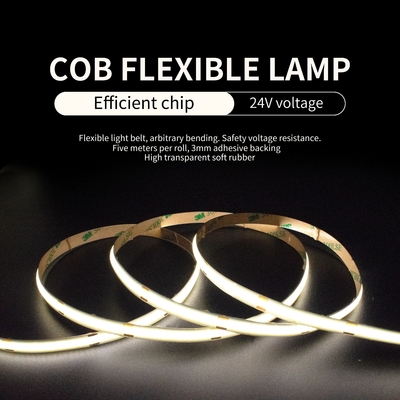 Power 5W COB LED Strip Light Belt Fleksibel Dengan Plafon Tegangan Rendah