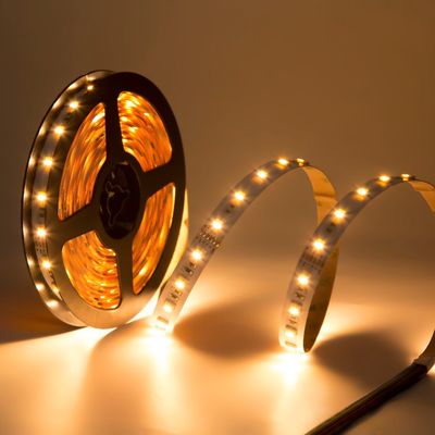 Lampu Strip LED Emitting Sisi Fleksibel Smd 5050 5m 300 Leds 60 Leds / M Panjang Kontinu