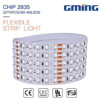 60 LEDs / M SMD 2835LED Strip Light Fleksibel DC 12V Untuk Dekorasi Dalam Ruangan